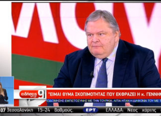 Ευ. Βενιζέλος: Προσχηματική η συνάντηση με την κ. Γεννηματά, δεν με θέλουν στο ΚΙΝΑΛ (video)
